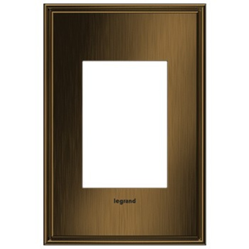 adorne AWC1G3COF4 Coffee One-Gang-Plus Screwless Wall Plate