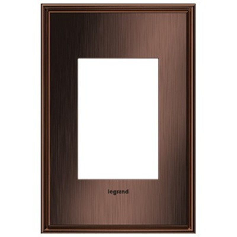 adorne AWC1G3MAC4 Matte Antique Copper One-Gang-Plus Screwless Wall Plate
