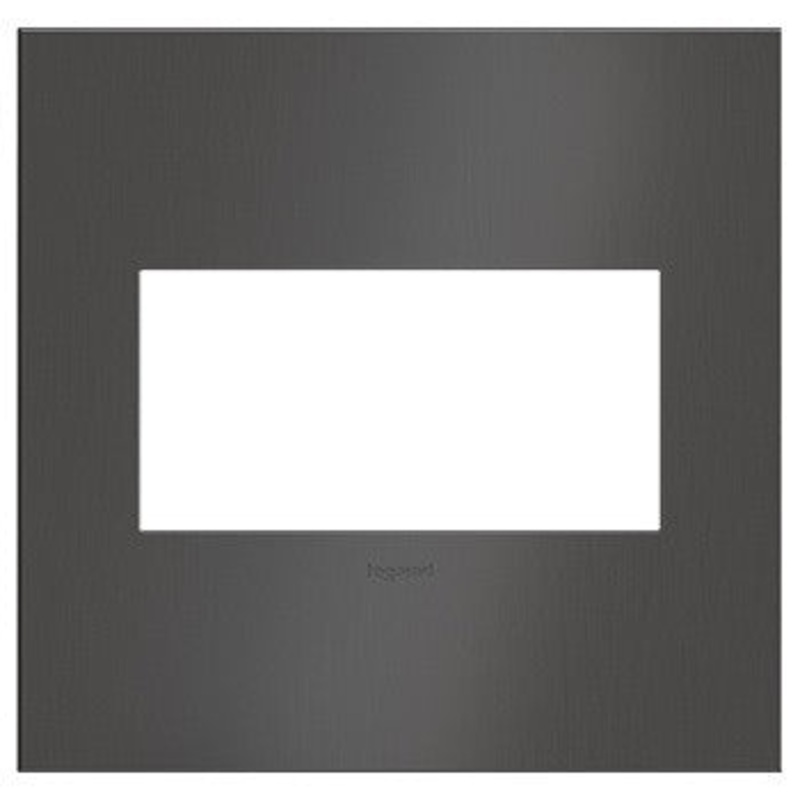 adorne AWC2GBBN4 Brushed Black Nickel Two-Gang Wall Plate