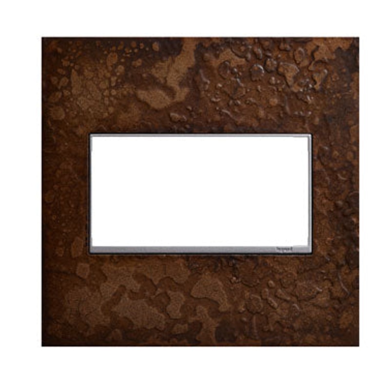adorne AWM2GHFBR1 Screwless 2-Gang Wall Plate, Bronze