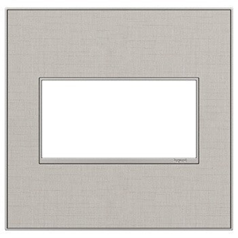 adorne AWM2GTL4 True Linen Two-Gang Screwless Wall Plate