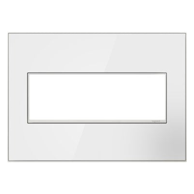 adorne AWM3GMW4 Mirror White Three-Gang Screwless Wall Plate