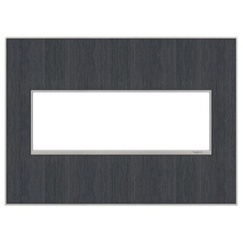 adorne AWM3GRG4 Rustic Grey Three-Gang Screwless Wall Plate