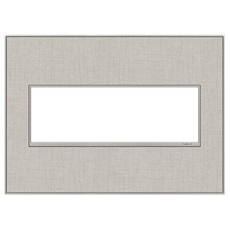 adorne AWM3GTL4 True Linen Three-Gang Screwless Wall Plate