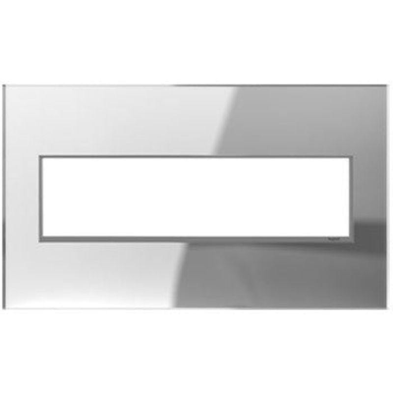 adorne AWM4GMR1 Mirror Four-Gang Screwless Wall Plate