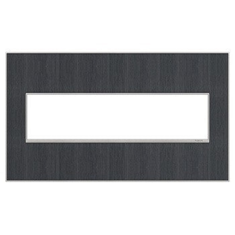 adorne AWM4GRG4 Rustic Grey Four-Gang Screwless Wall Plate