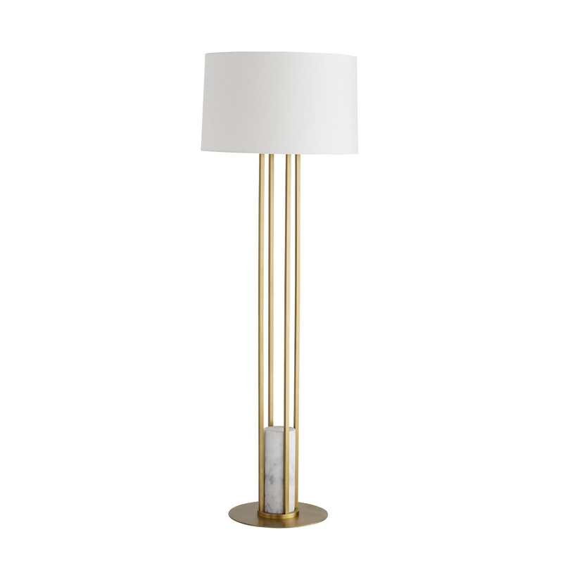 Arteriors 79803-694 Candice One Light Floor Lamp Antique Brass