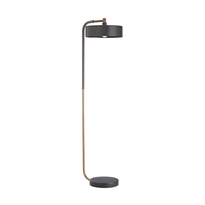 Arteriors 79813 Aaron One Light Floor Lamp Heritage Brass
