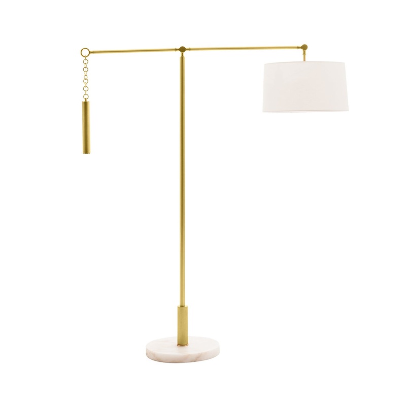 Arteriors 79816 Newark One Light Floor Lamp Antique Brass (Discontinued)