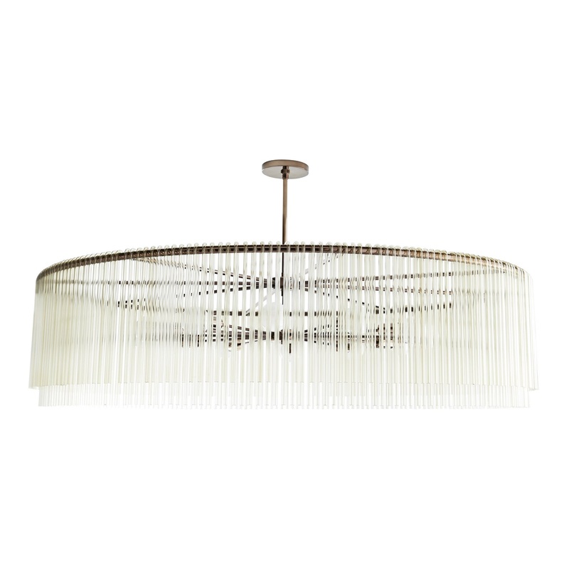 Arteriors 89422 Royalton 12 Light Chandelier Smoke