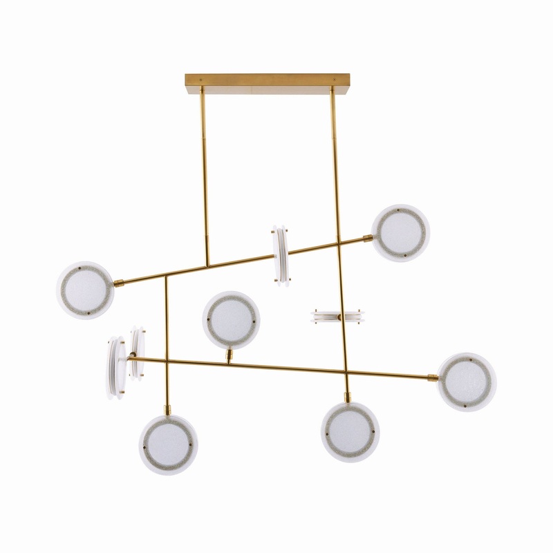 Arteriors 89488 Meridian LED Pendant Antique Brass (Discontinued)