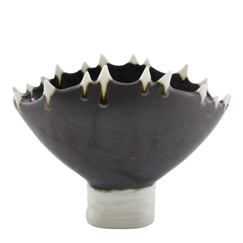 Arteriors 9312 Parana Vase Gunmetal