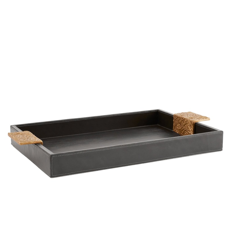 Arteriors 6960 Sedford Tray Graphite