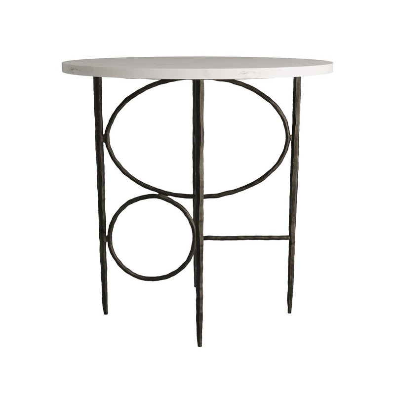 Arteriors 6976 Simeon End Table White