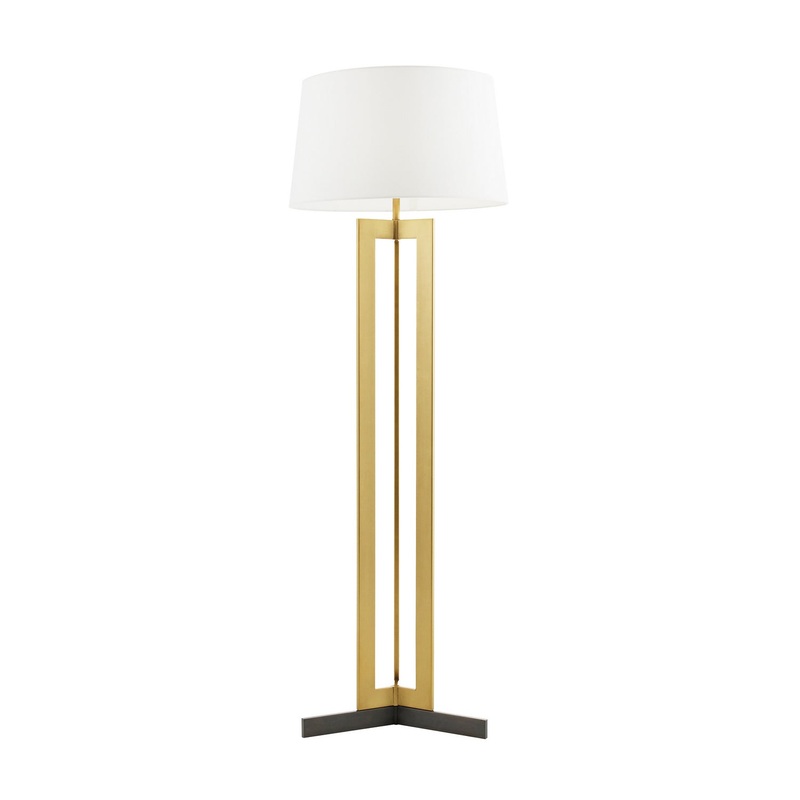 Arteriors 79830-518 Newman One Light Floor Lamp Antique Brass (Discontinued)