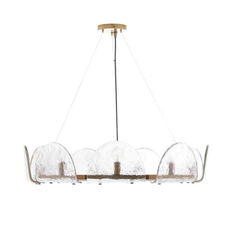 Arteriors 84065 Mendez Nine Light Chandelier Smoke Luster