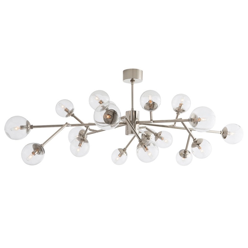 Arteriors 89032 Dallas 18 Light Chandelier Polished Nickel