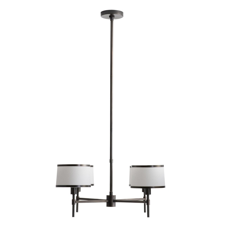 Arteriors 89062 Luciano Four Light Chandelier Bronze (Discontinued)