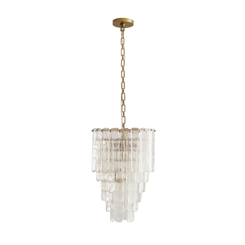 Arteriors 89453 Larie Three Light Chandelier Clear