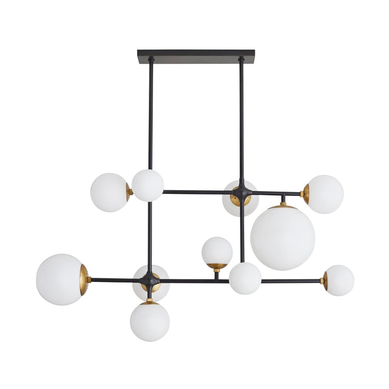 Arteriors 89473 Hilliard 11 Light Chandelier Bronze