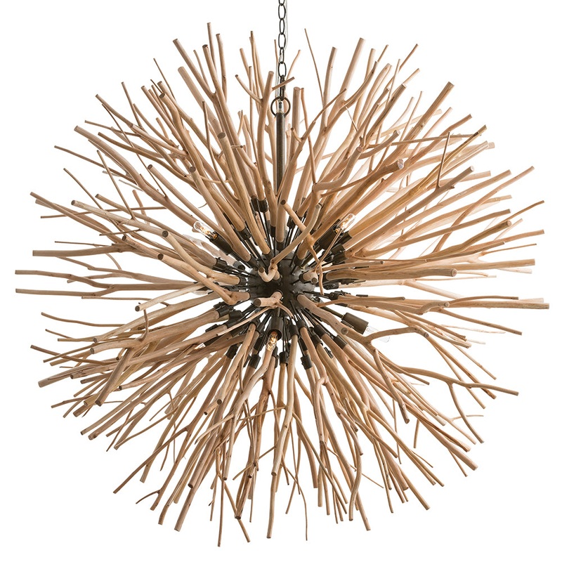Arteriors 89560 Finch Eight Light Chandelier Natural