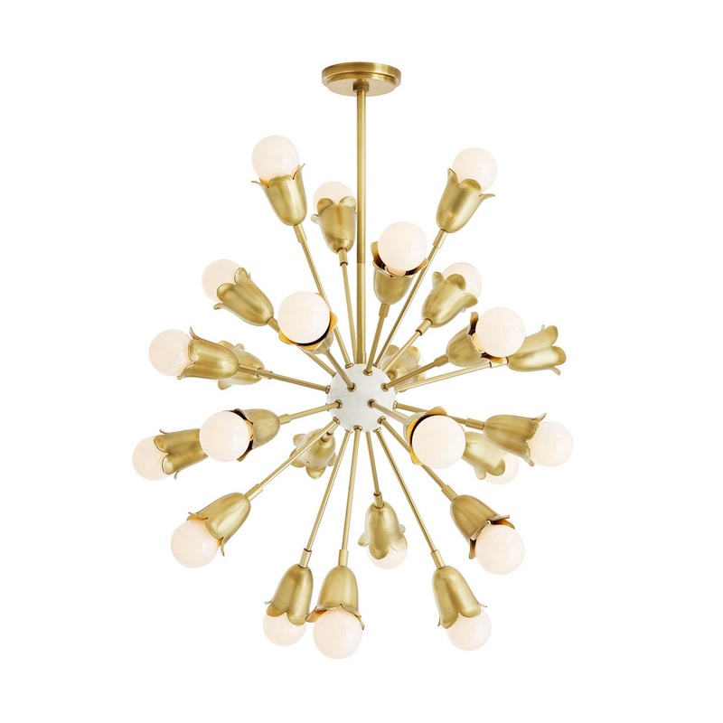 Arteriors 89639 24 Light Chandelier Antique Brass (Discontinued)
