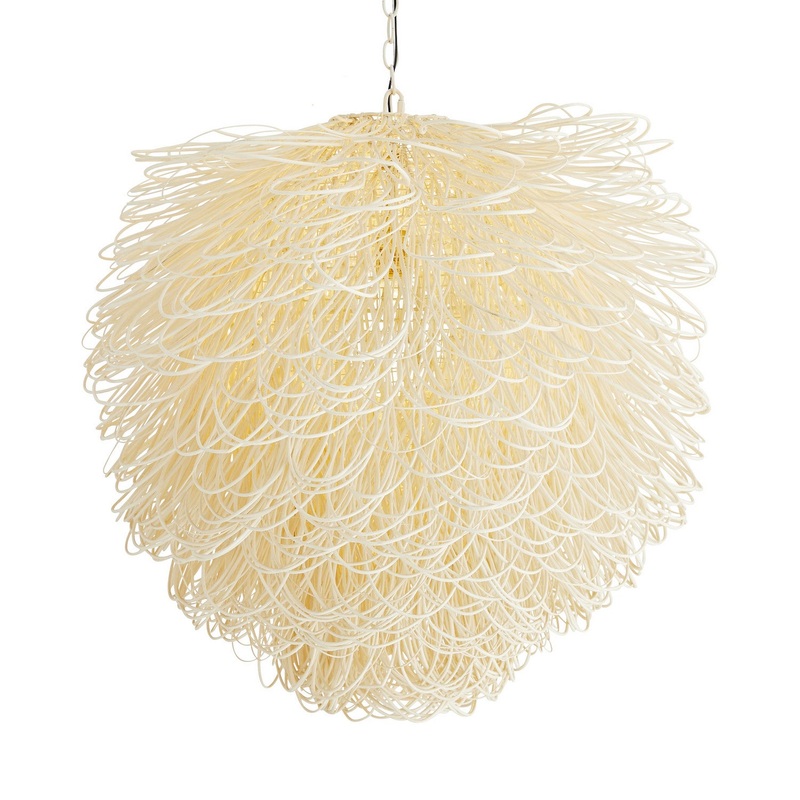 Arteriors 89646 Finley One Light Chandelier White