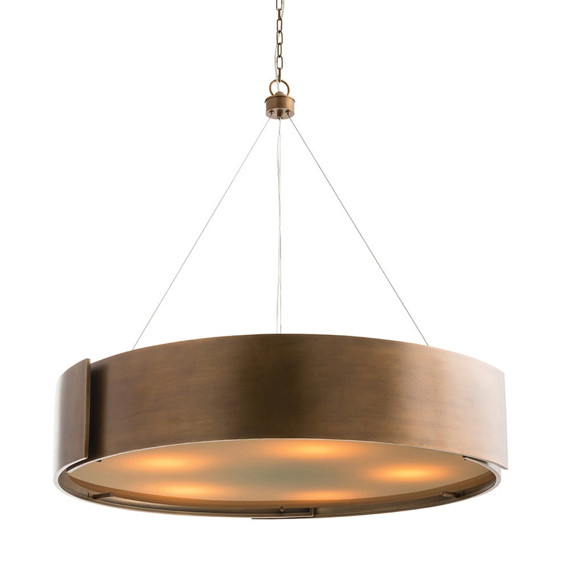 Arteriors 89702 Dante Five Light Chandelier Antique Brass