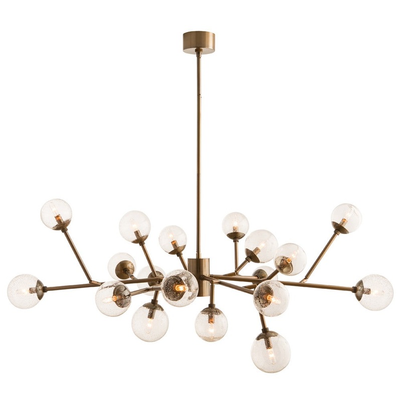 Arteriors 89966 Dallas 18 Light Chandelier Vintage Brass