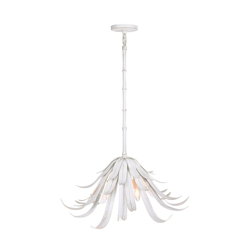 Eurofase 46431-028 Kagra Three Light Pendant Distressed White