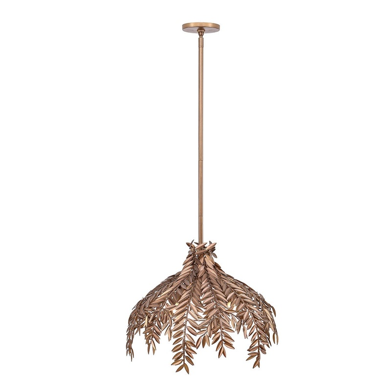 Eurofase 46434-012 Jalore Three Light Pendant Brown Macchiato