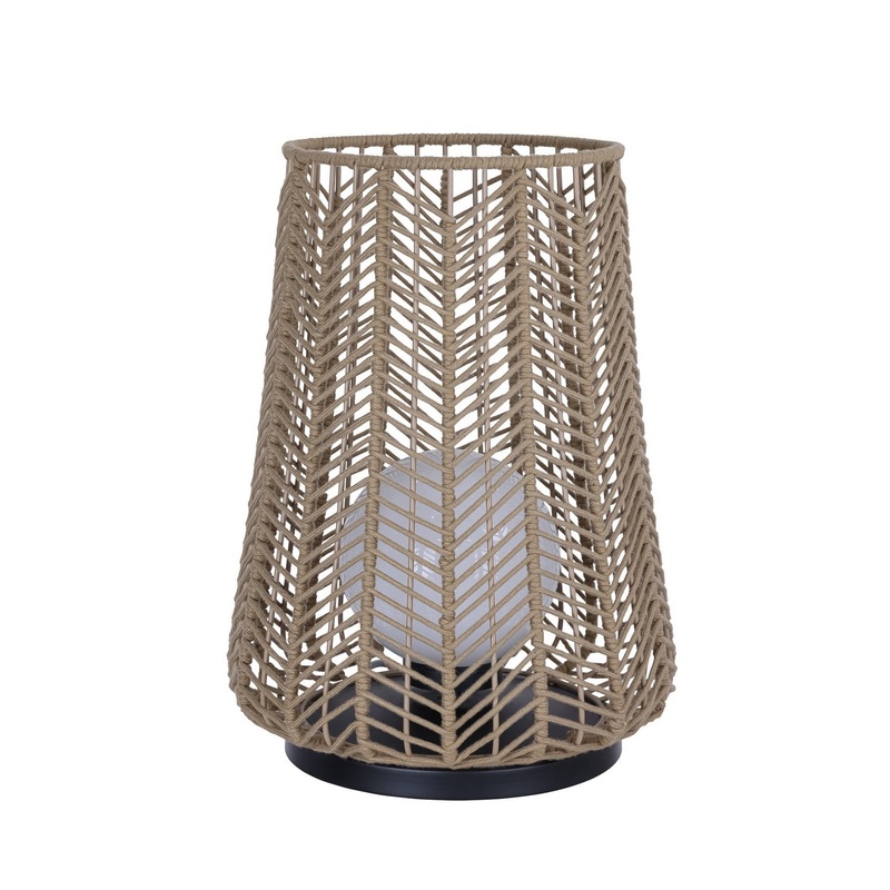 Eurofase 46629-012 Elice One Light Outdoor Portable Lamp Brown