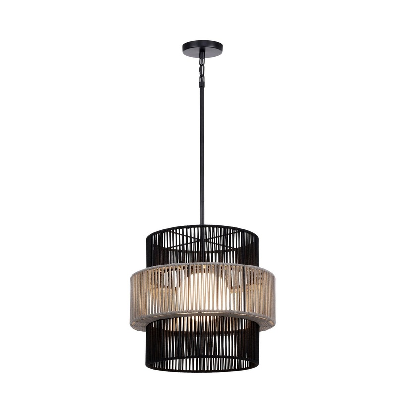 Eurofase 46632-012 Aden One Light Pendant Black