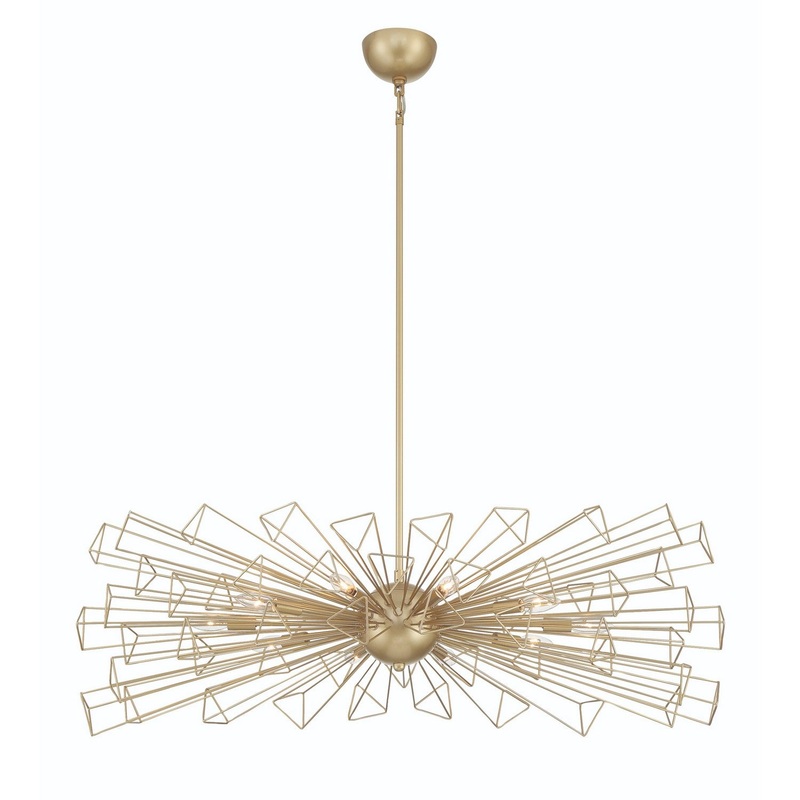Eurofase 46761-026 Dendelio Ten Light Chandelier Gold