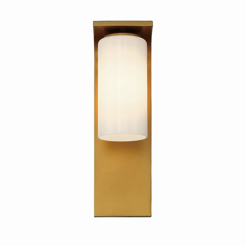 Eurofase 41972-035 Colonne One Light Outdoor Wall Sconce Gold