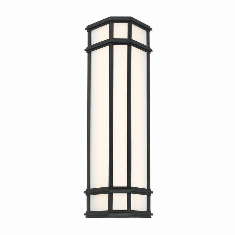 Eurofase 42688-013 Monte LED Outdoor Wall Sconce Satin Black